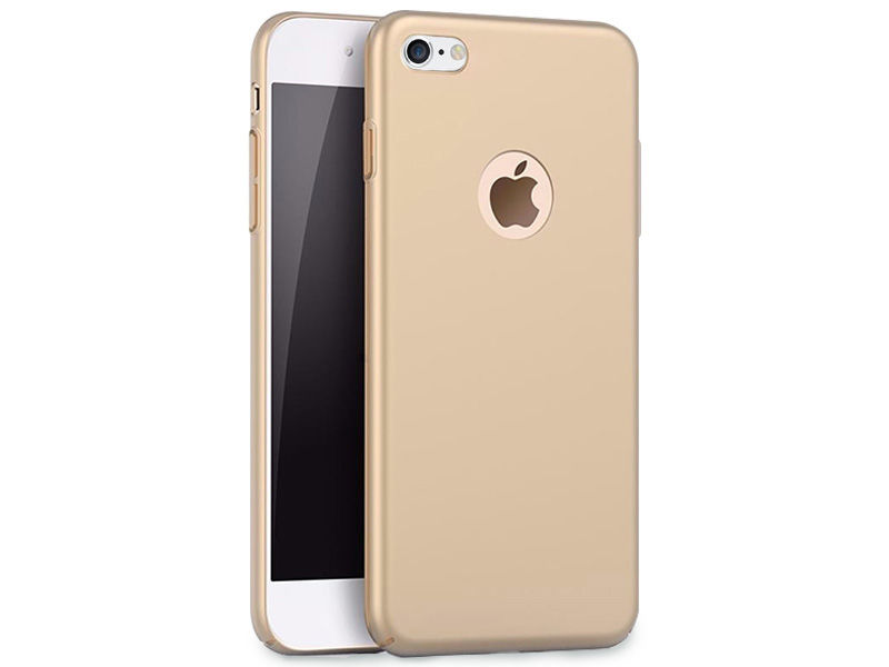 Etui Thin Case do iPhone 6/ 6S Złote + Szkło - Złoty