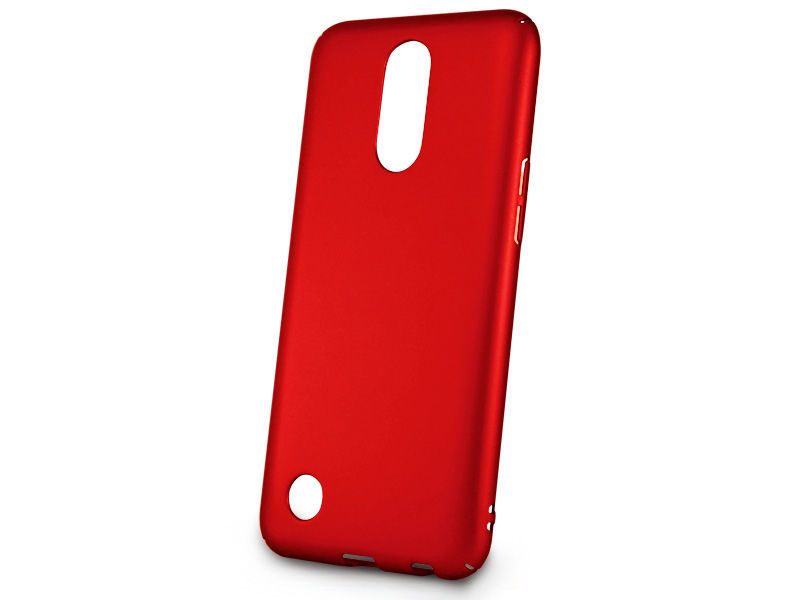 Etui Thin Case do LG K10 2017 Czerwone + Szkło - Czerwony