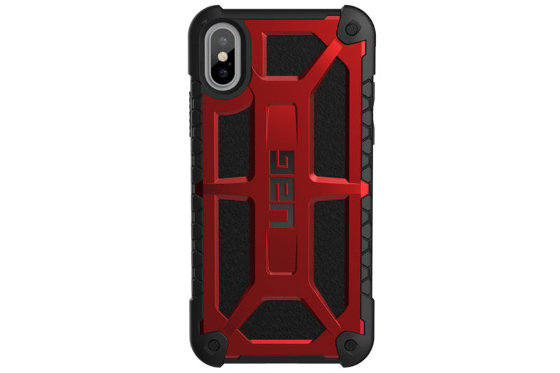 Etui Urban Armor Gear UAG Monarch iPhone X Xs skórzane czerwone